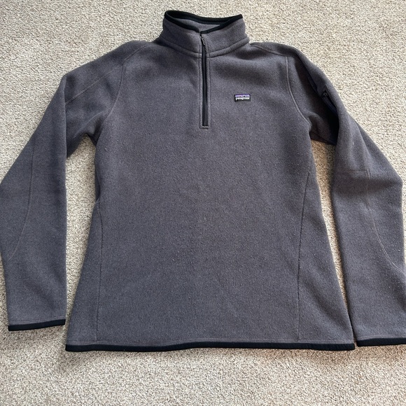 Patagonia Better Sweater 1/4 Zip Women's Large Gray - Picture 1 of 5
